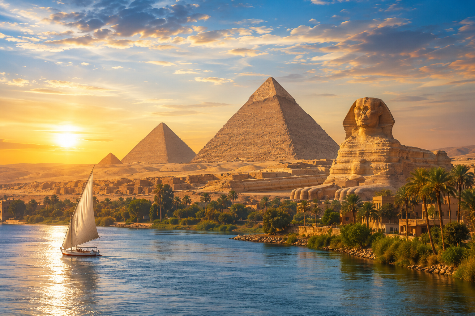Egypt — Pyramids, Sphinx and the Nile